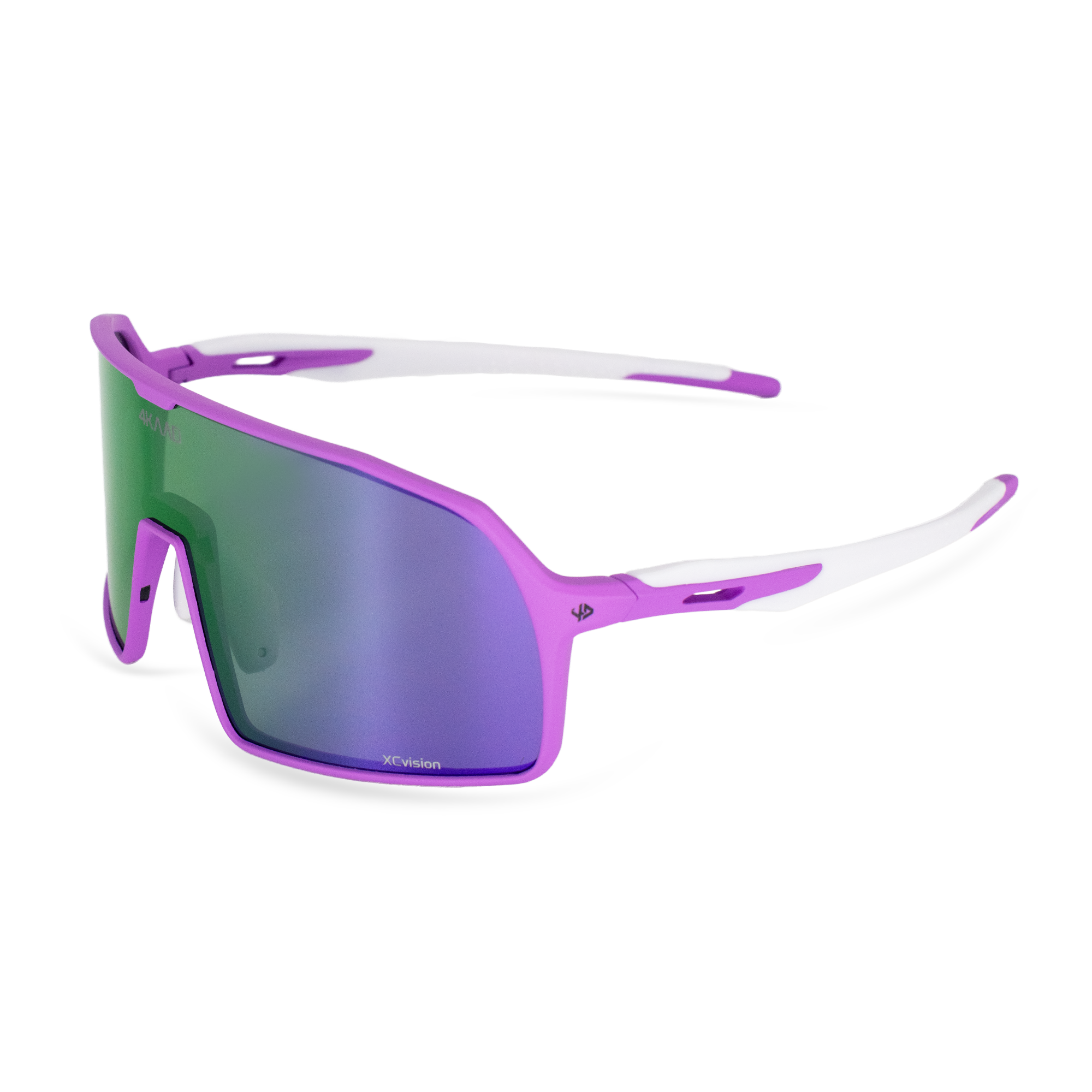 PULZA LIGHT Purple Cycling Glasses With Mirror Lens – 4KAAD