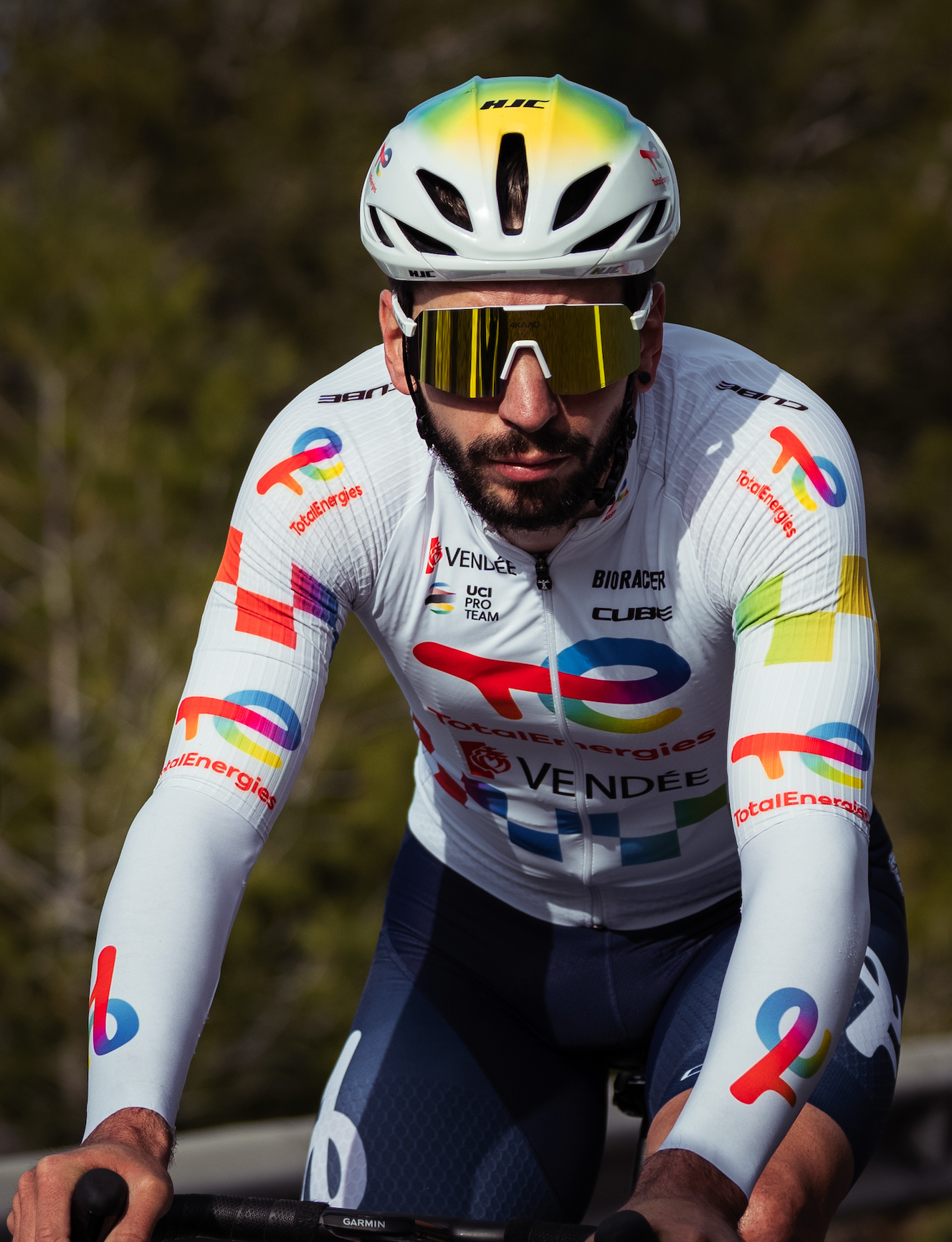 4kaad glasses used by Team Total Energies at Tour de France