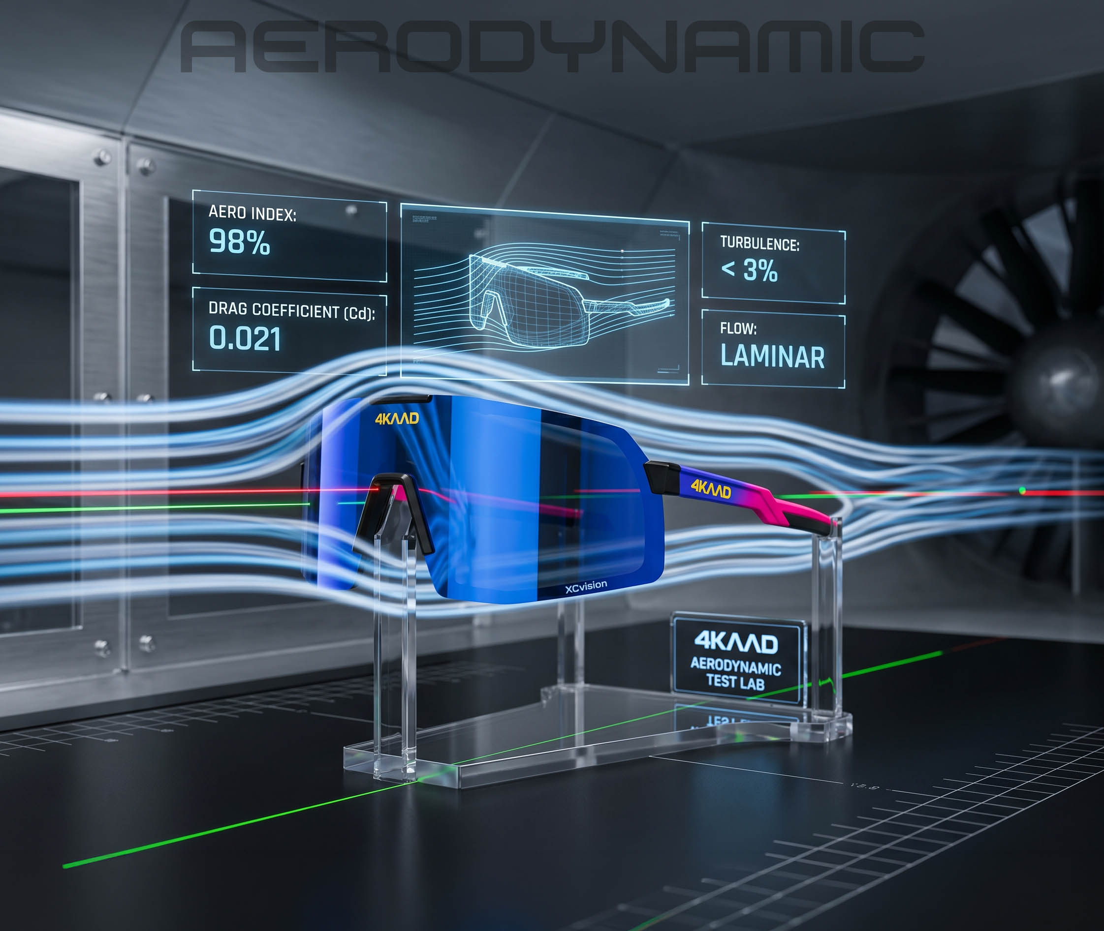 The fastes and most aerdynamic cycling glasses at 4KAAD