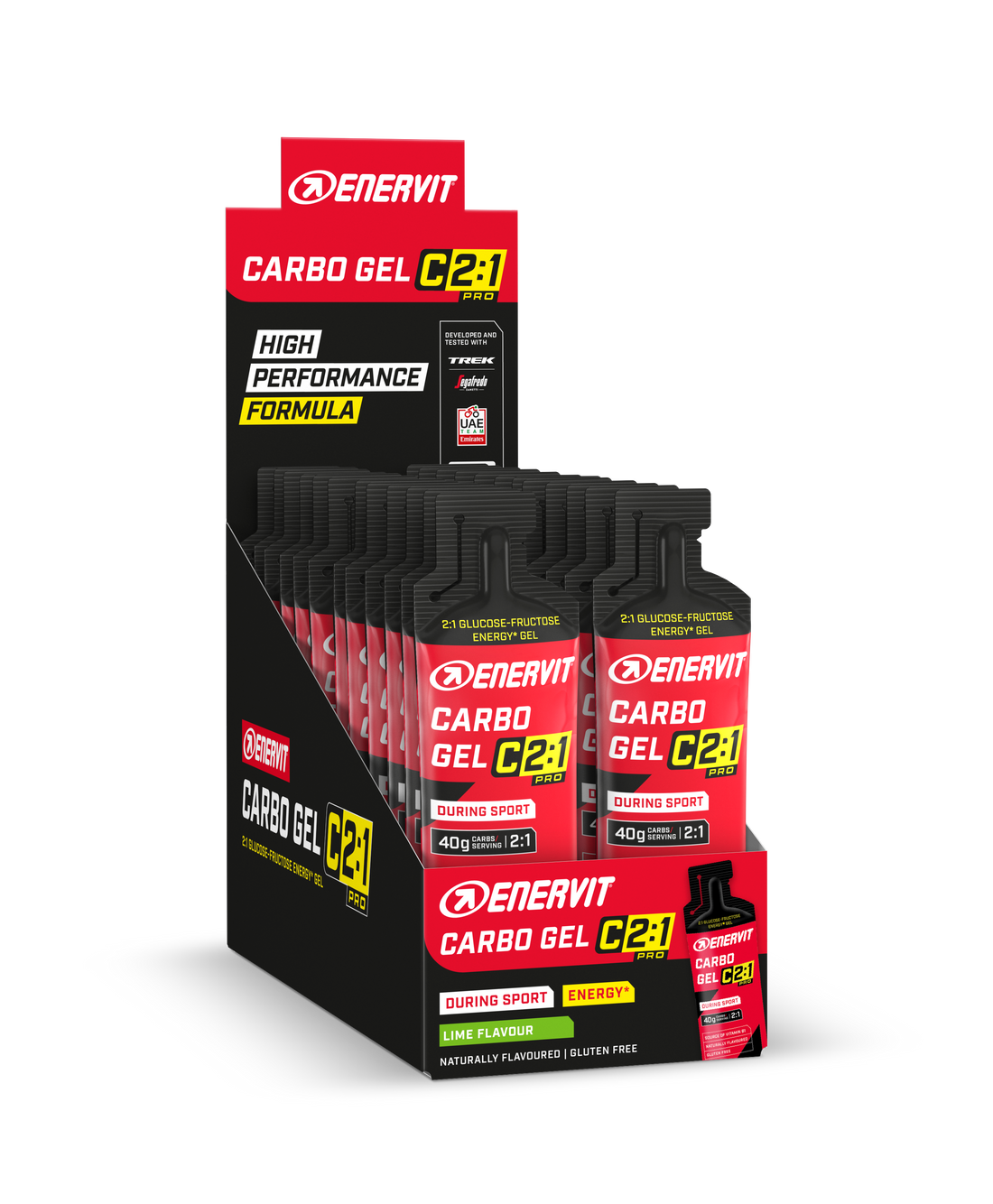 Enervit supports every stage of performance: preparation before, energy and hydration during, optimized recovery after