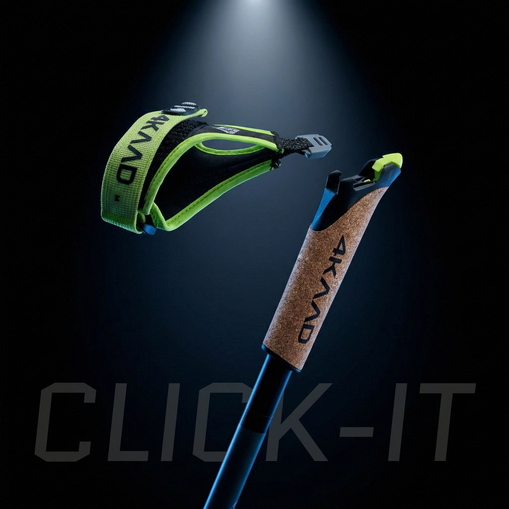 Best ski pole grip with easy quick release, the 4KAAD Click IT system - winner in tests - 4KAAD