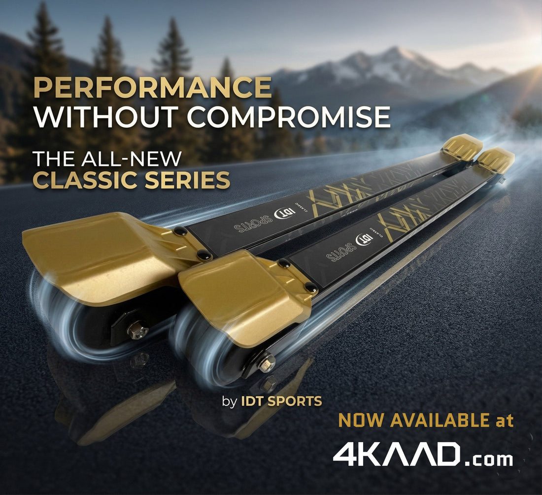 IDT SPORTS Roller skies are available at www.4kaad.com, the Nordic sports store. The best roller ski for training