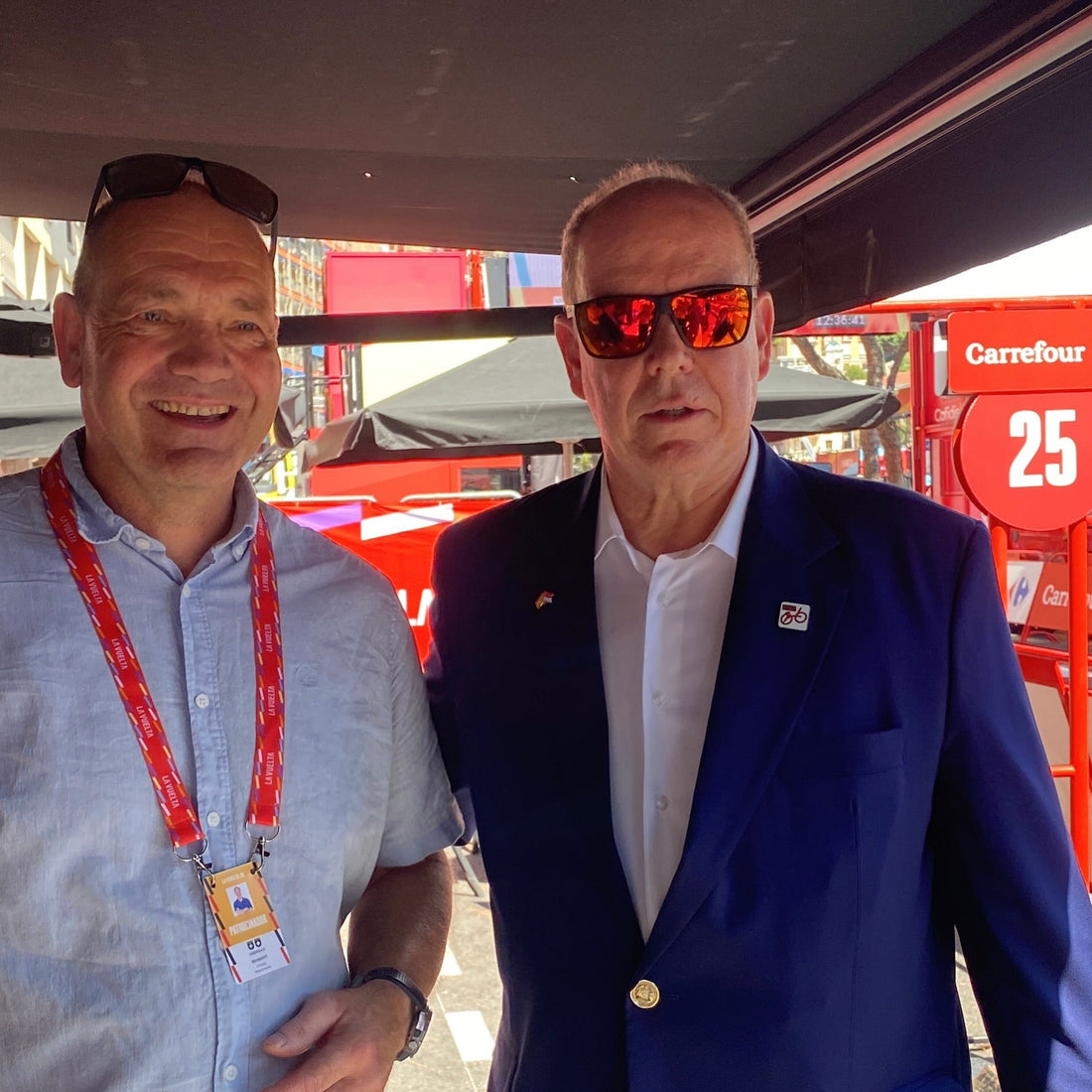 Prinz Albert in Monaco at La Vuelta