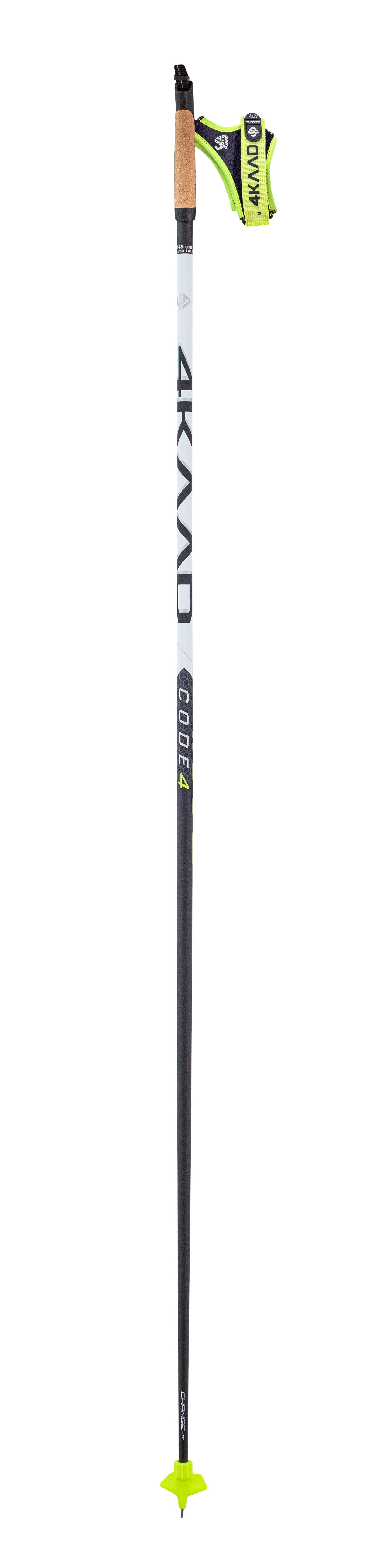  CODE 4 Hiihtosauvat - Musta & Hopea - Kevyet ja Kestävät Karbonisauvat