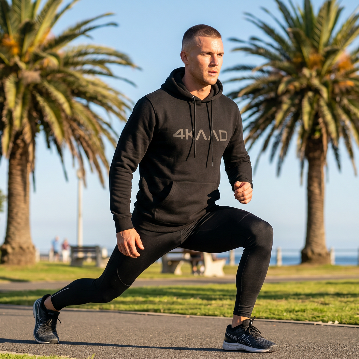 4KAAD Sweater, black stone-grey, unisex fit