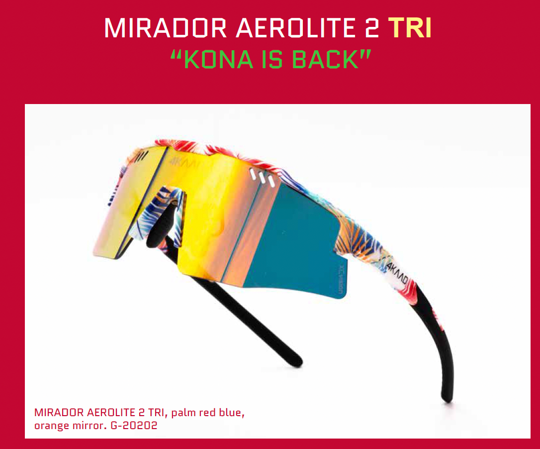 MIRADOR AEROLITE 2  TRI, palm red blue, orange mirror - 4KAAD