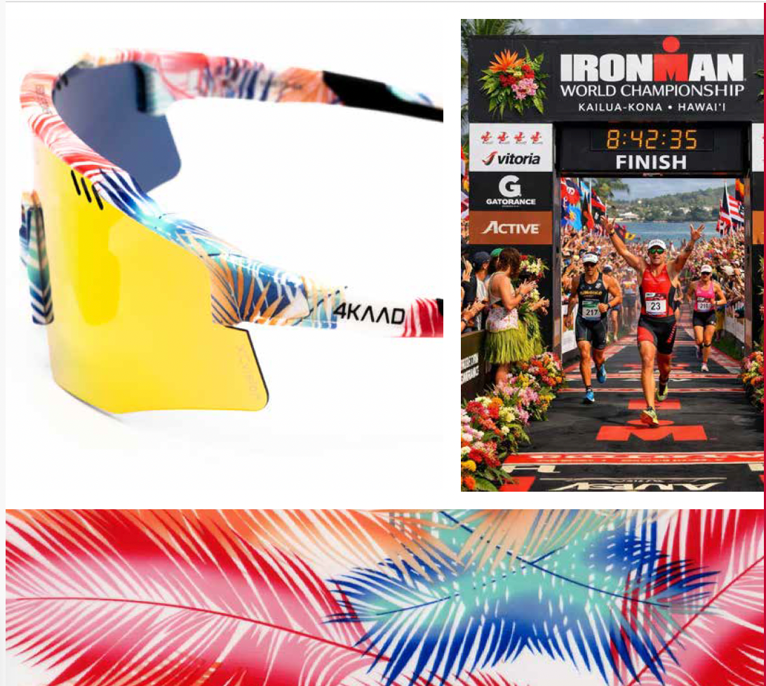 MIRADOR AEROLITE 2  TRI, palm red blue, orange mirror - 4KAAD