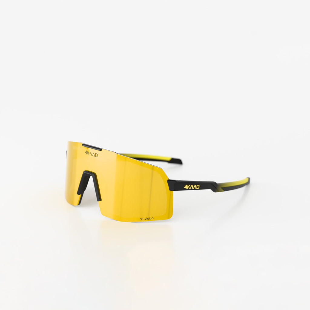 BEAT RACE Sports Glasses, black gold, ZEISS lens gold mirror - 4KAAD