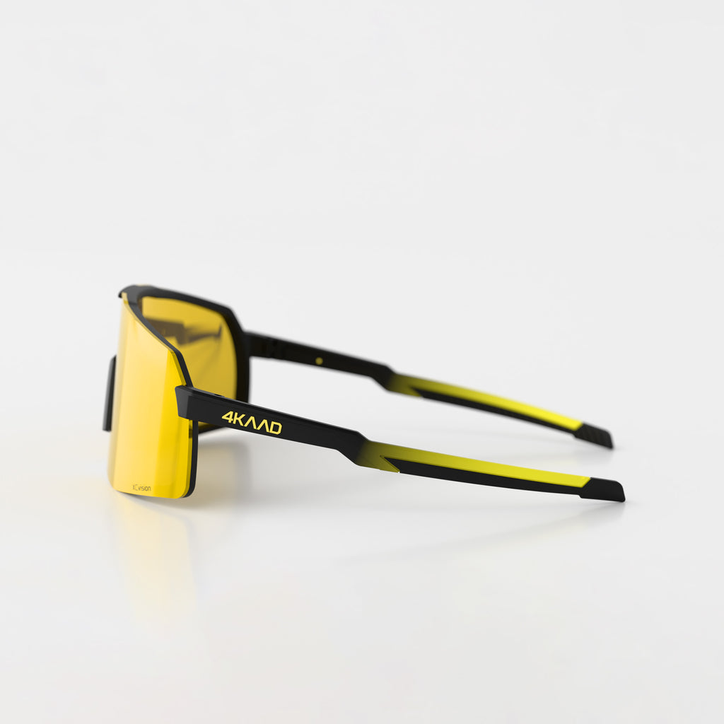 BEAT RACE Sports Glasses, black gold, ZEISS lens gold mirror - 4KAAD