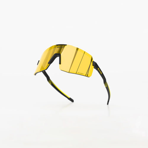 BEAT RACE Sports Glasses, black gold, ZEISS lens gold mirror - 4KAAD