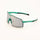 4KAAD sport sunglasses with a matte teal frame and a silver mirrored shield lens, shown on a clean white background.