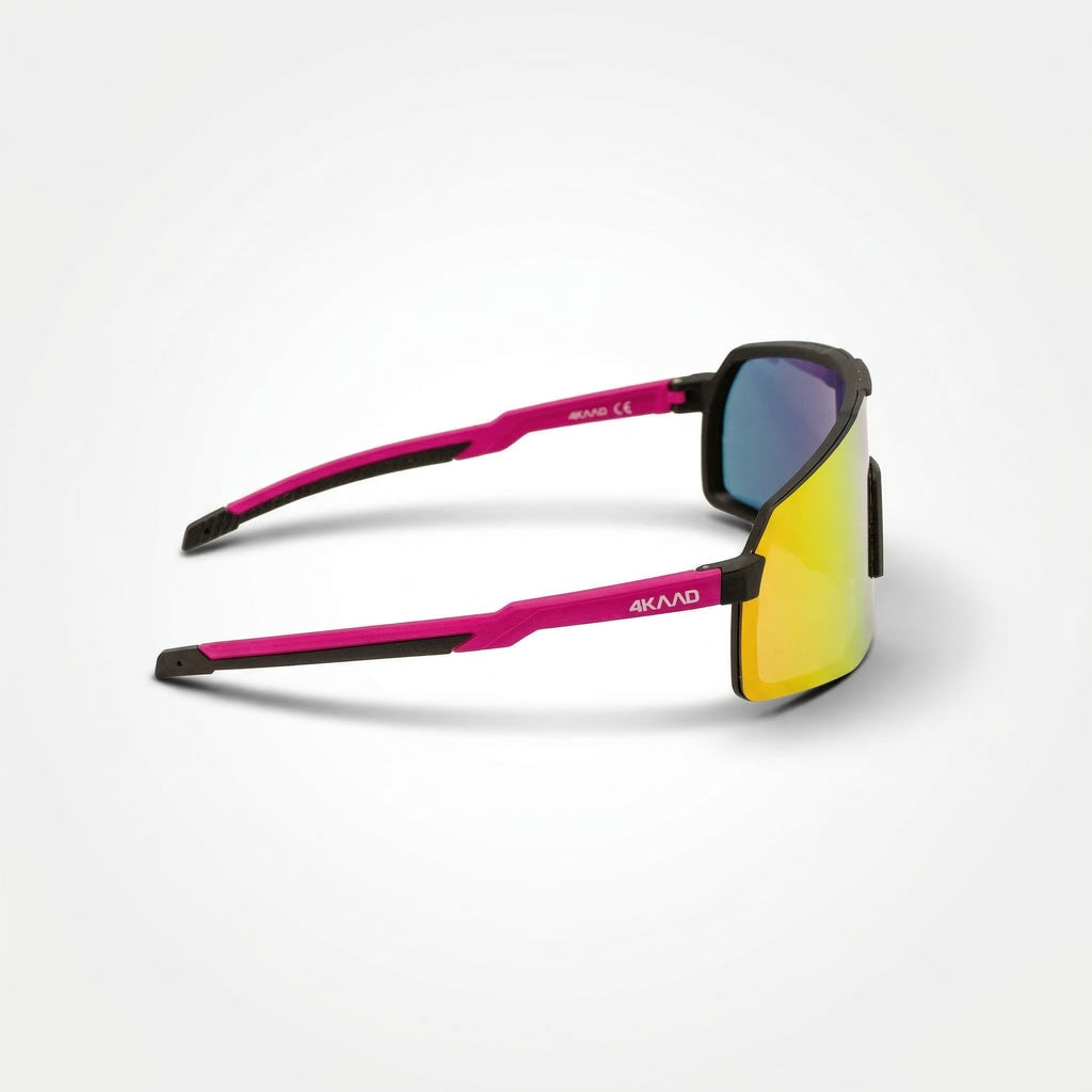 BEAT RACE Cycling Glasses - Pink & White XCvision MULTI LAYER MIRROR Lens
