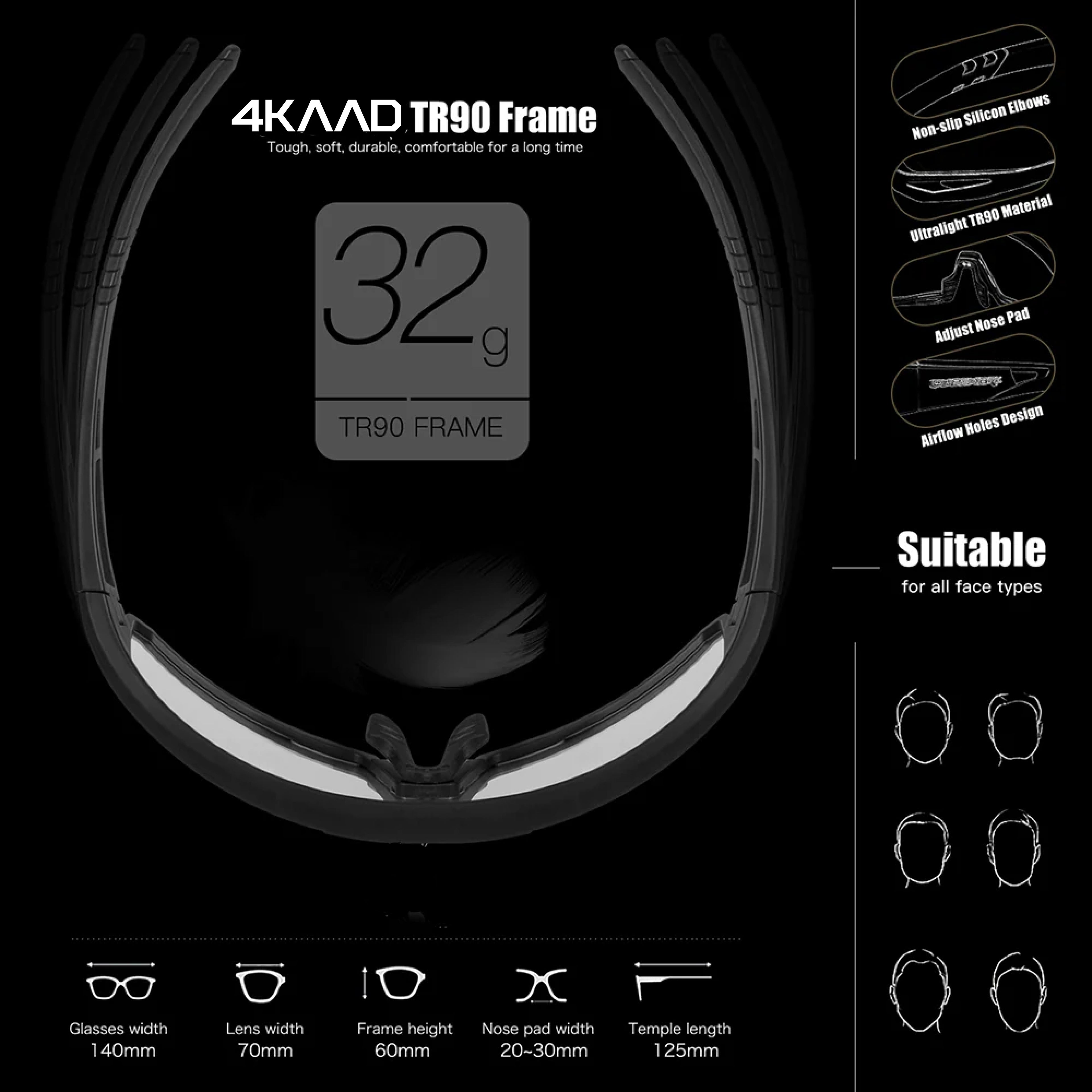 MIRADOR Sports Glasses - Transparent Matte with ZEISS Silver Blue Mirror Lens - 4KAAD