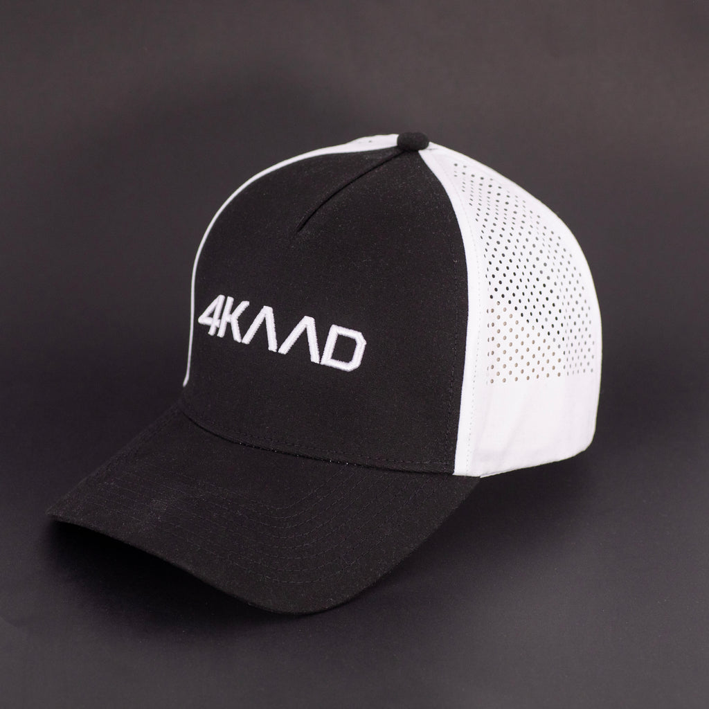 Tri Mesh Cap, black white