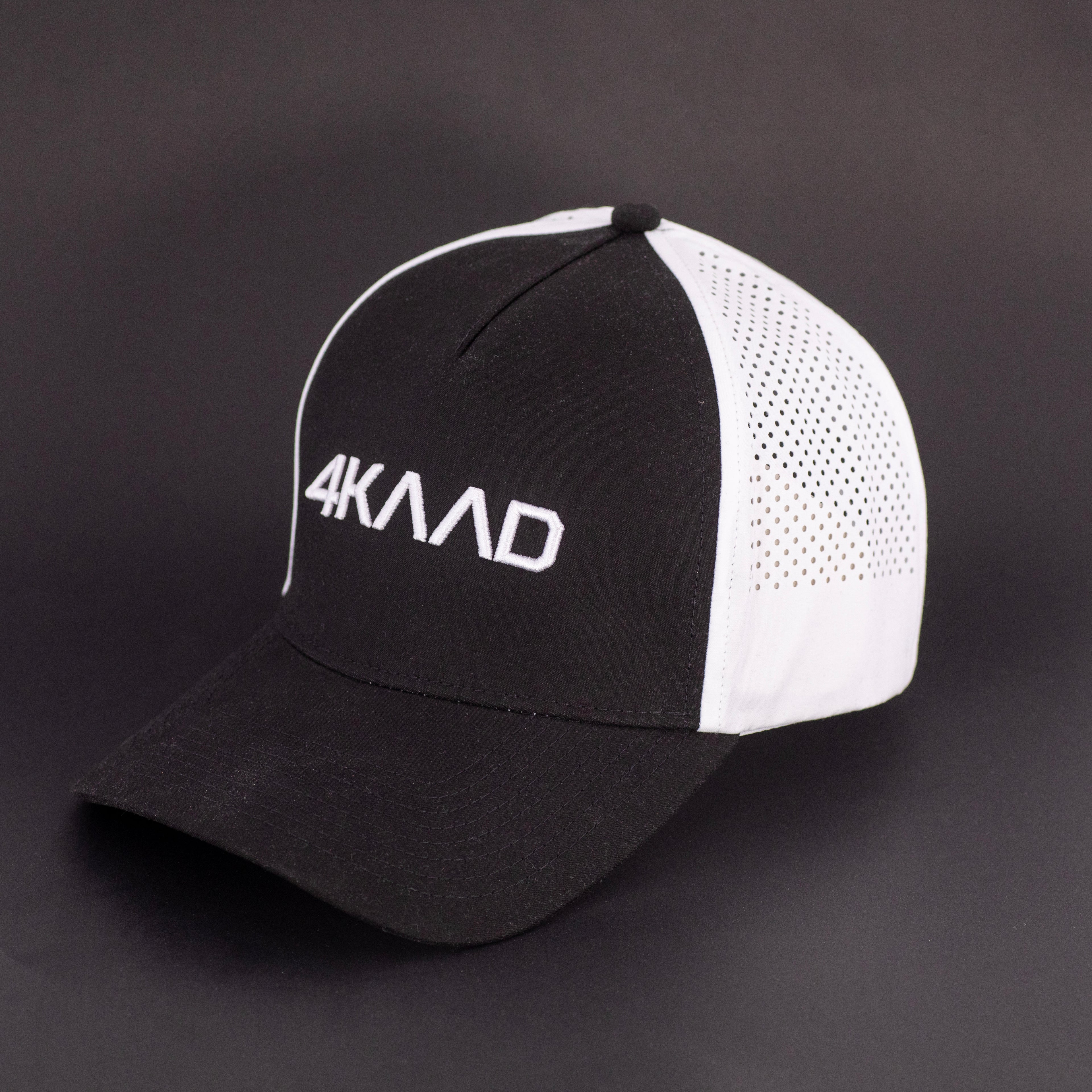 Tri Mesh Cap, black white