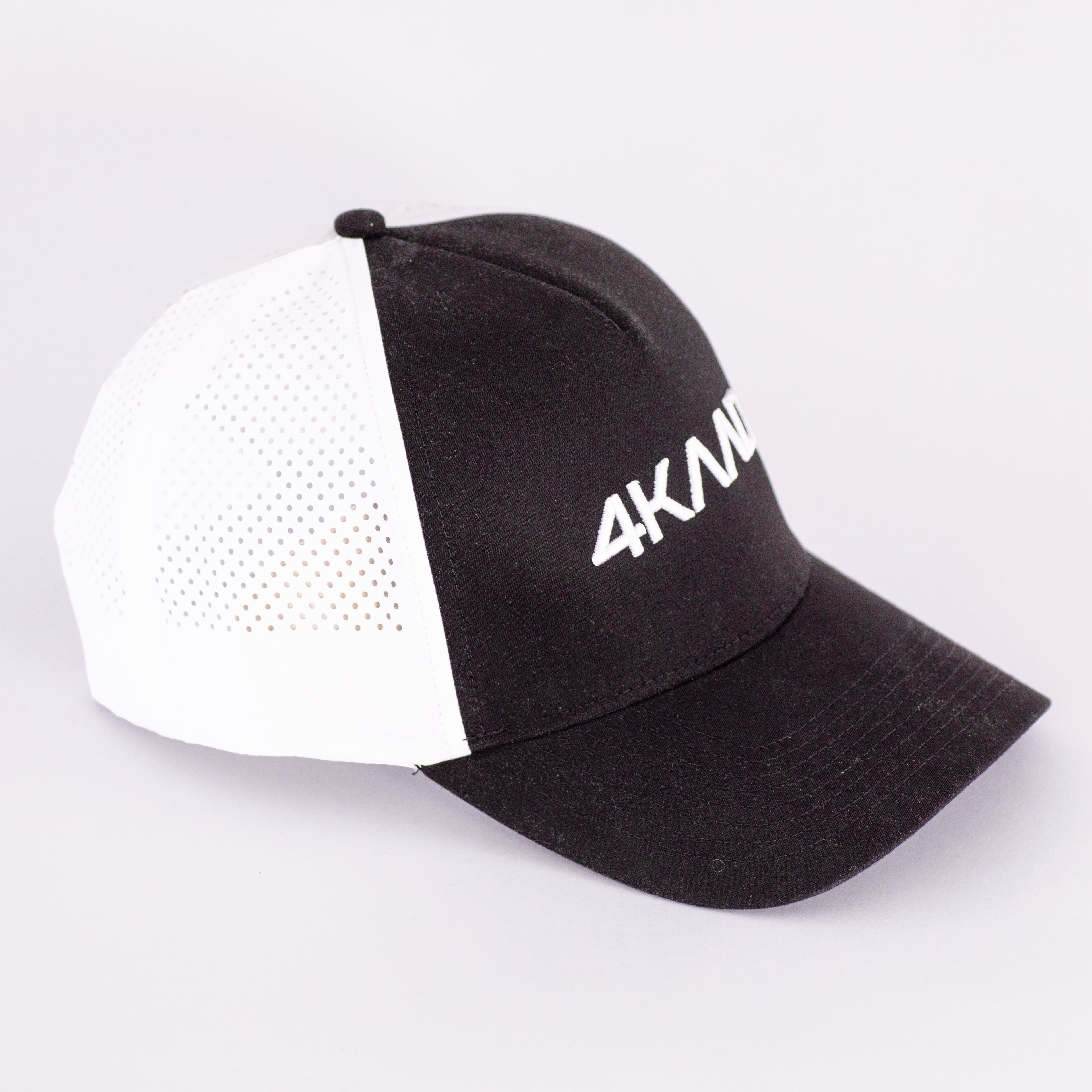 Tri Mesh Cap, black white