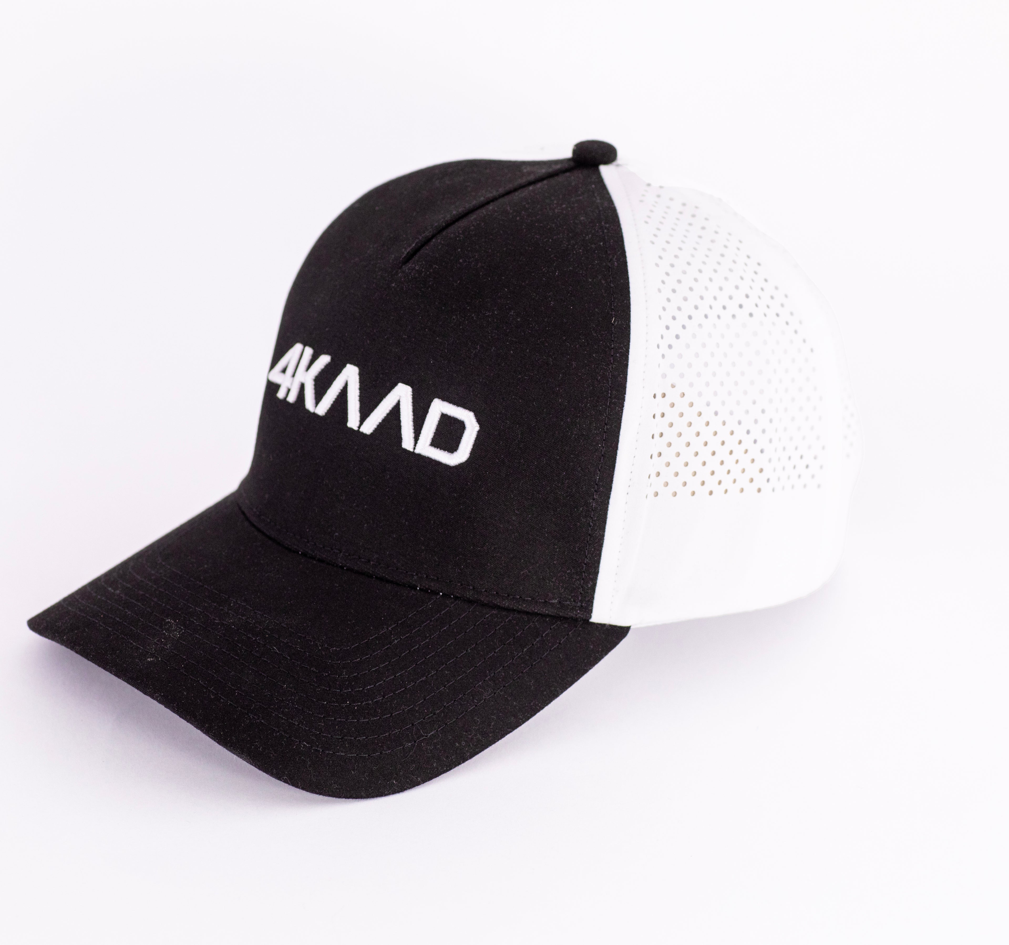 Tri Mesh Cap, black white