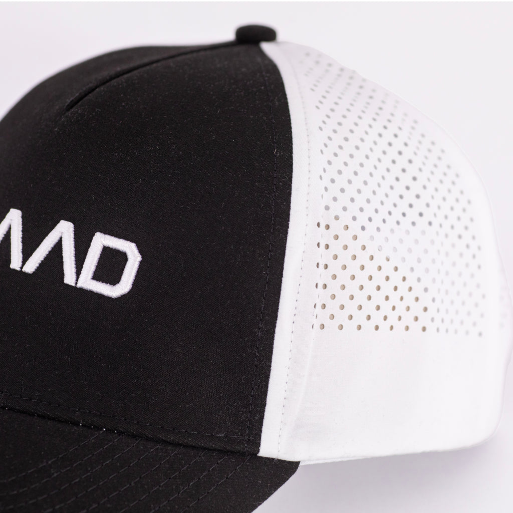 Tri Mesh Cap, black white