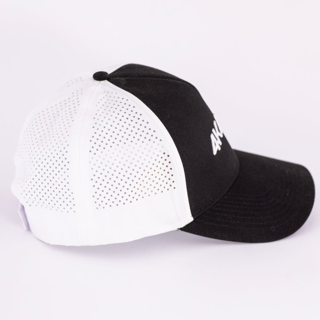 Tri Mesh Cap, black white