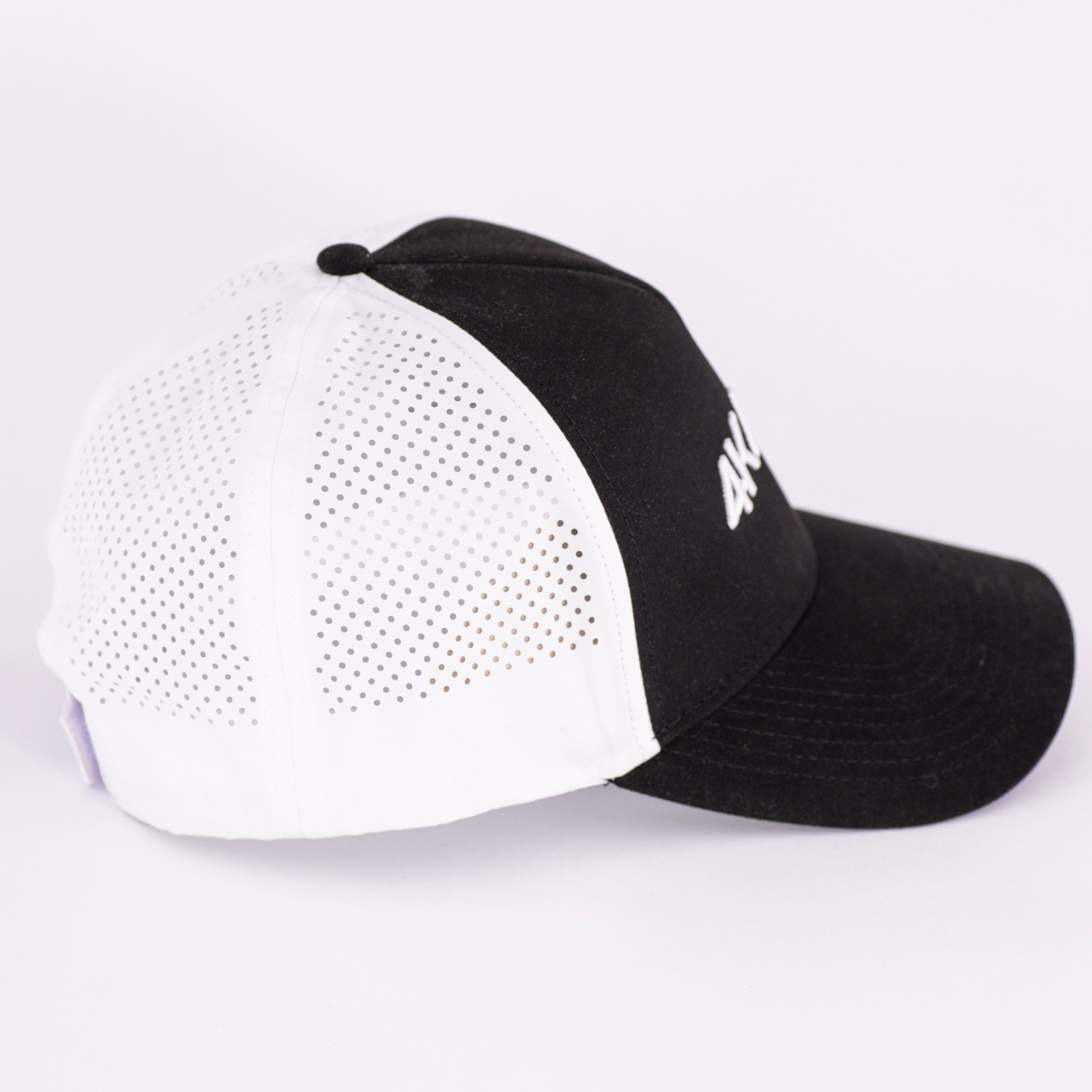 Tri Mesh Cap, black white