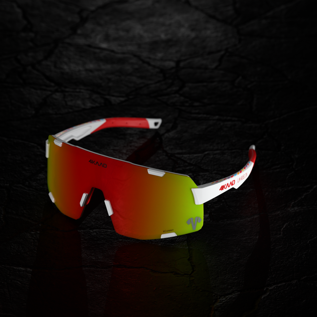 AXENDO La Vuelta , blanc noir, miroir argenté