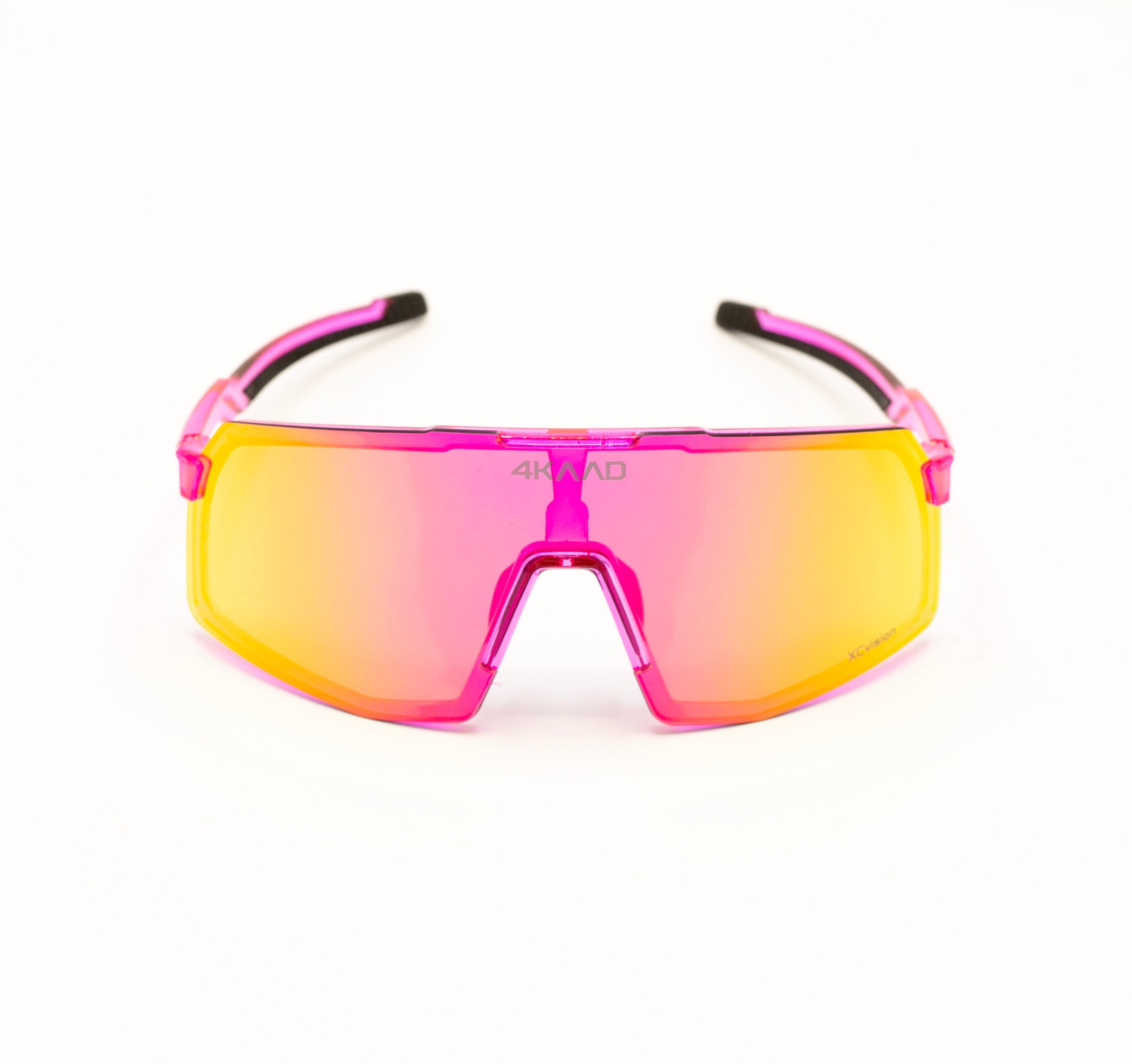 BEAT RACE Sportglasögon - Rosa & Vit Spegelglas