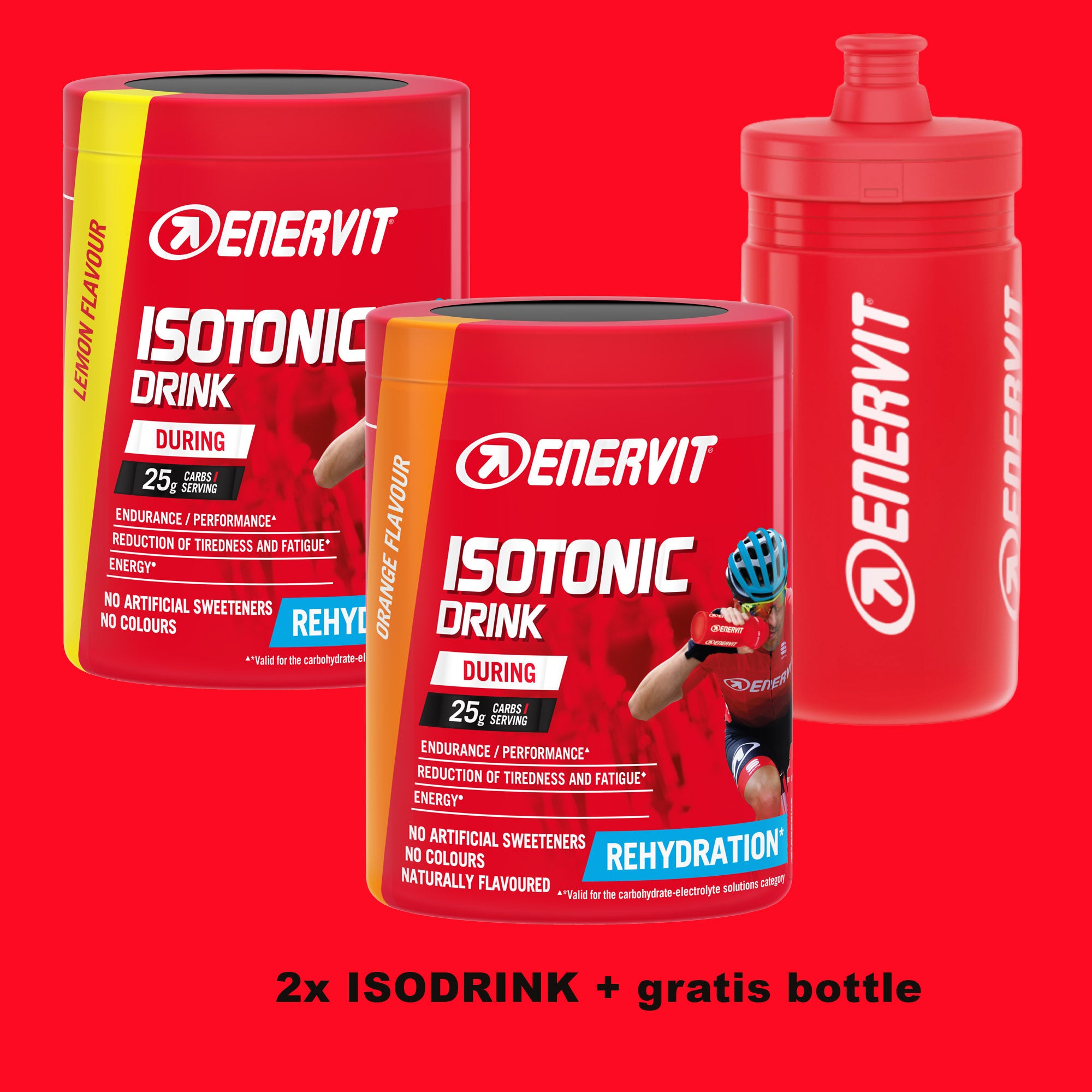 Isotonic Drink PACK, Lemon+ Orange + FREE bottle