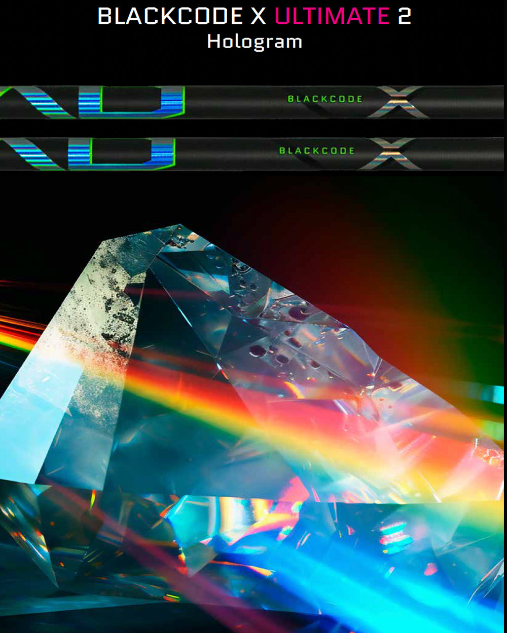 Blackcode X HOLOGRAM Ultimate2 , The best looking World Cup ski pole - 4KAAD