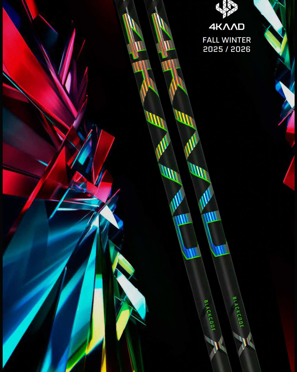 Blackcode X HOLOGRAM Ultimate2 , The best looking World Cup ski pole - 4KAAD