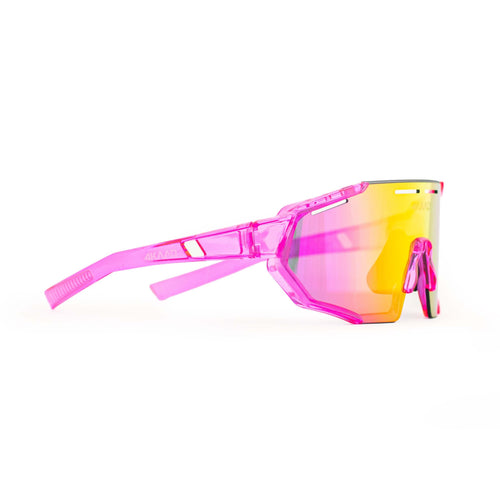BEAT EDGE Sports Glasses - Pink & Clear Multi Layer Mirror - 4KAAD