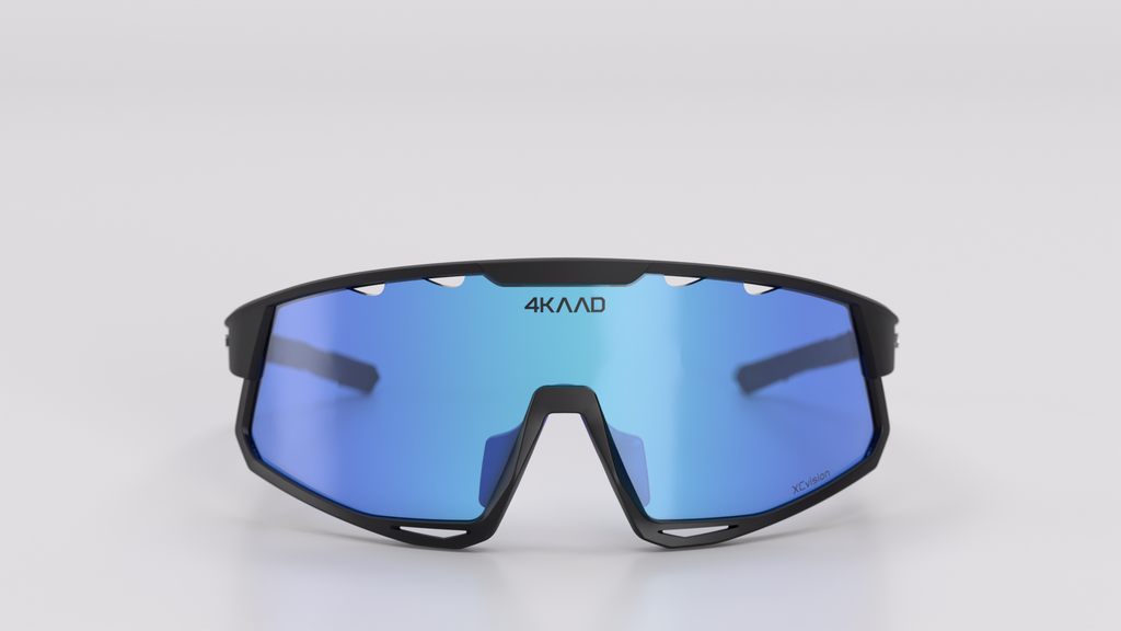 MIRADOR Sports Glasses - Black & Blue XCvision MULTI LAYER MIRROR Lens - 4KAAD