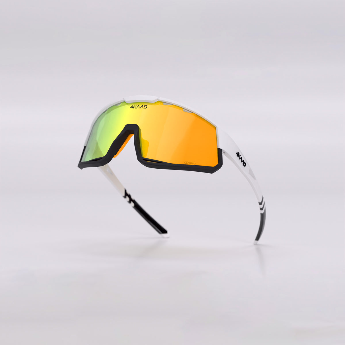 MIRADOR Sports Glasses - White & Gold Mirror - 4KAAD