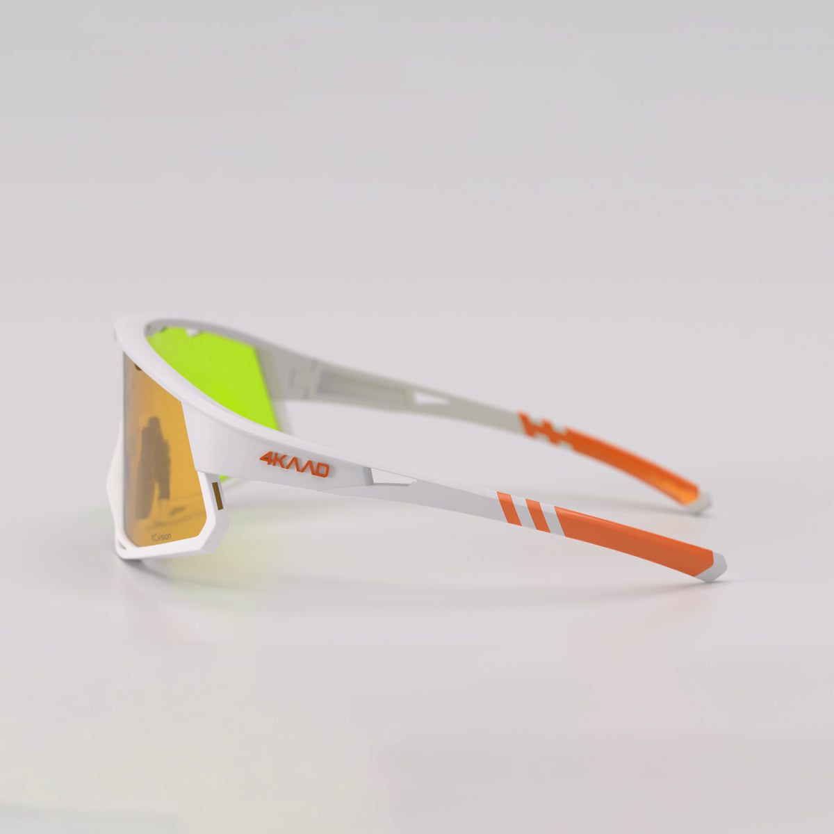MIRADOR Sports Glasses - White & Red with ZEISS Red Mirror Lens - 4KAAD