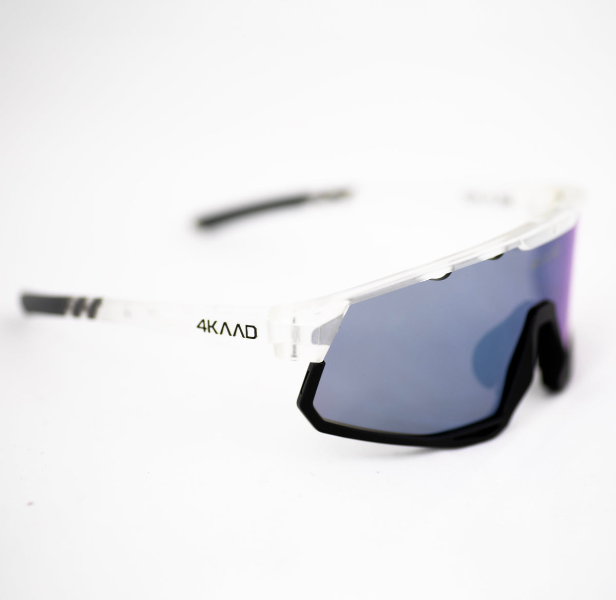 MIRADOR Sports Glasses - Transparent Matte with ZEISS Silver Blue Mirror Lens - 4KAAD