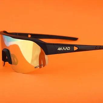 Pulse Active Sport Sunglasses - Black & Gold  Multi Layer Mirror lens - 4KAAD
