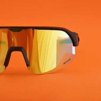Pulse Active Sport Sunglasses - Black & Gold  Multi Layer Mirror lens - 4KAAD