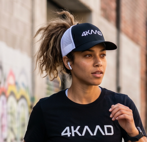 Tri Mesh Cap, black white - 4KAAD