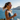 Woman running on a scenic road with mountains and lake in the background