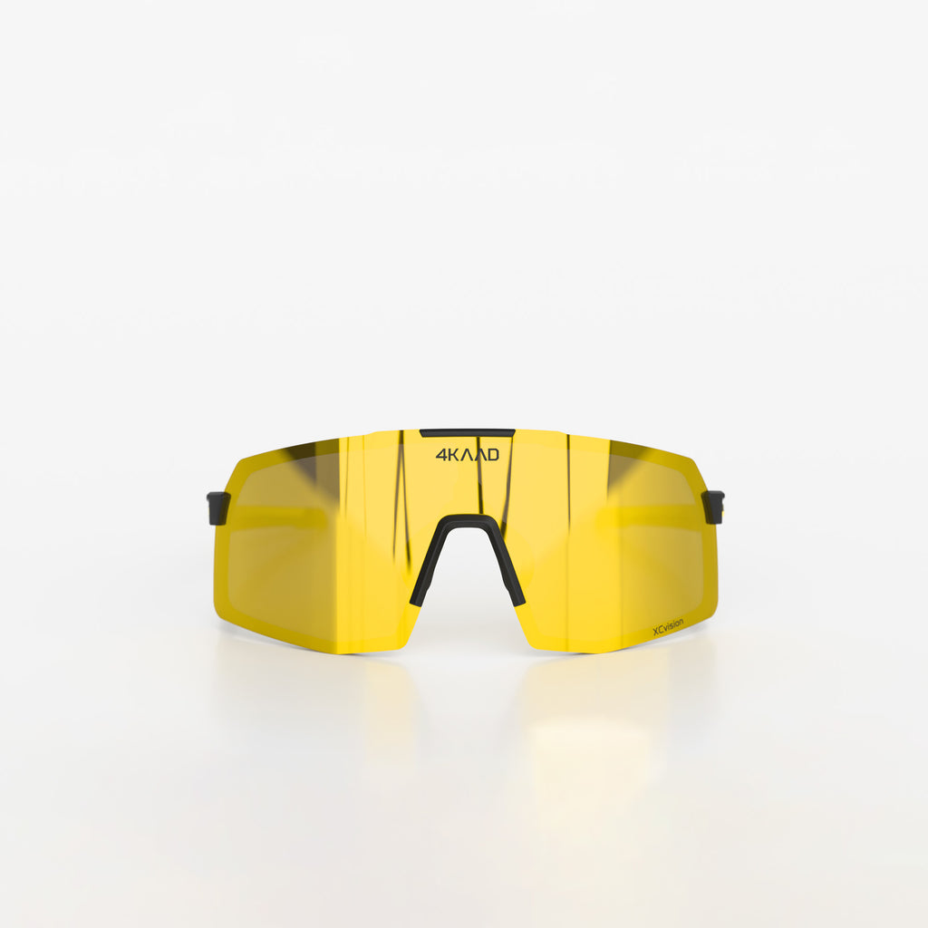 BEAT RACE Sports Glasses, black gold, ZEISS lens gold mirror - 4KAAD