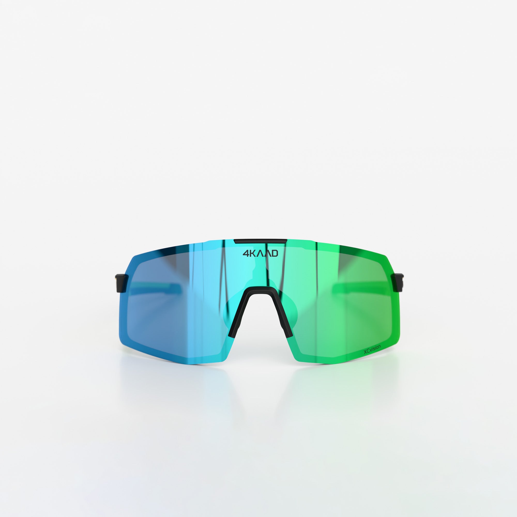 BEAT RACE Sports Glasses - green yellow, with green MULTI LAYER MIRROR lens - 4KAAD