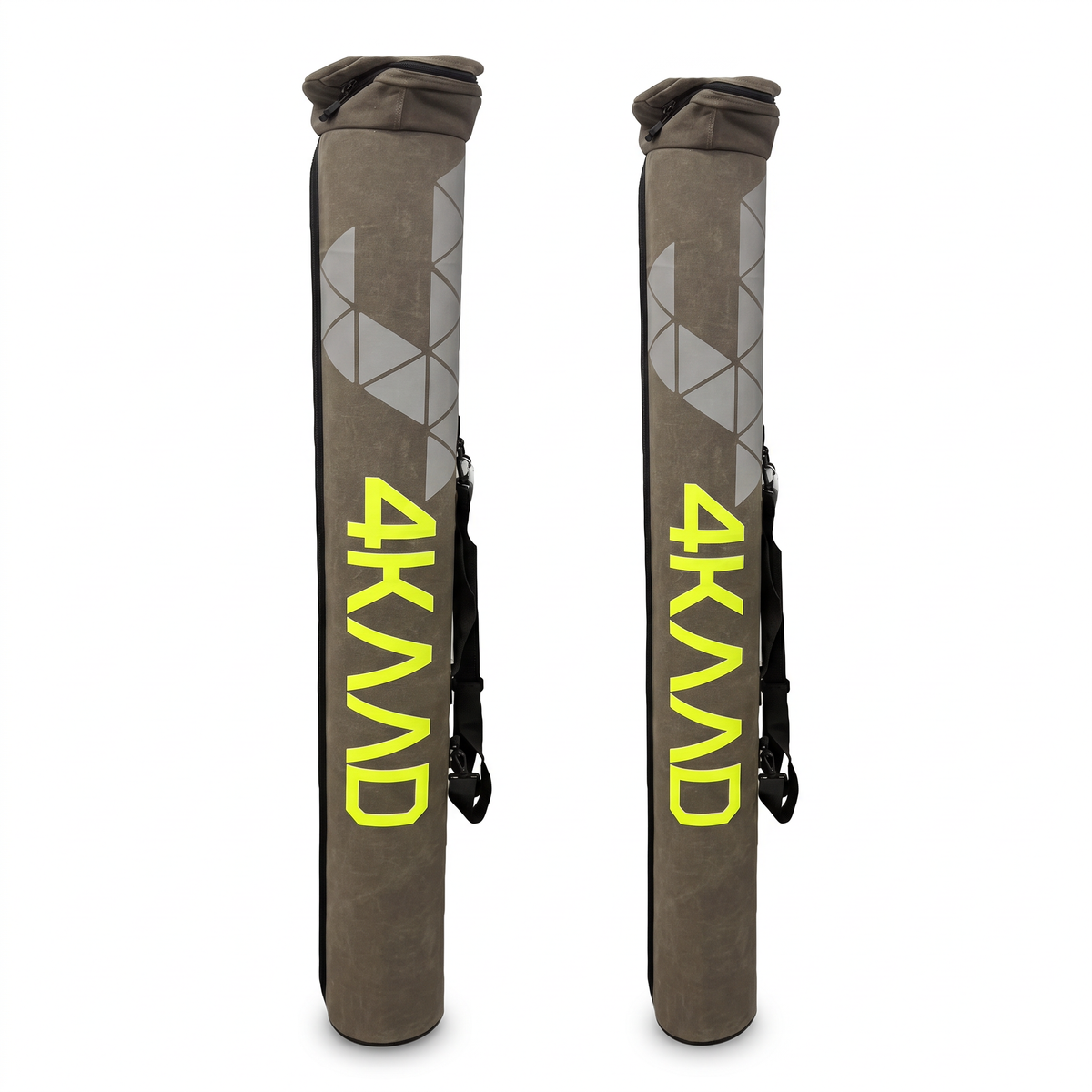 Ski pole Transport tube, Bio Waxed Canvas fabric ( 6pairs or 3 pairs ) - 4KAAD
