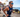 triathlete with running sports glasses with blue mirror lens